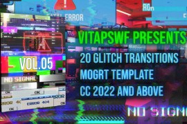 Glitch Transitions Vol. 05 | MOGRT 48879067