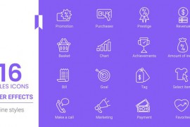 Sale Line Icons Pack 43899720
