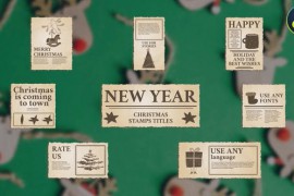Christmas Stamps Titles for DaVinci Resolve 49815868