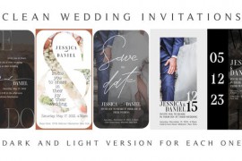 Clean Wedding Invitation 45615349