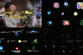 Christmas Magic Social Media Lower Thirds And Elements | FCPX 42354641