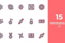 Global Bussines Icon Premiere Pro 50301163