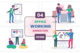 Office Working Concept Illustration Scene 52647400