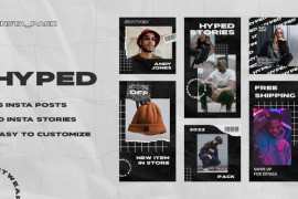 Hyped - Streetwear Instagram Posts & Stories Pack 37262284
