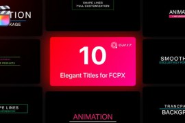 Elegant Titles for Final Cut Pro X Vol. 03 44953244