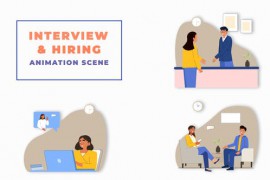 Job Hiring Interview Animation Scene 43479551