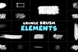 Grunge Brush Elements | DaVinci Resolve 51536634