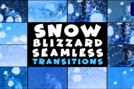 Snow Blizzard Seamless Transitions | Premiere Pro MOGRT 49982541