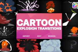 Cartoon Explosions Transitions | FCPX 43068959