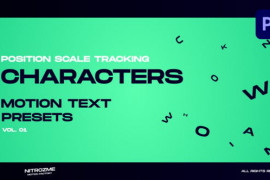 Characters Motion Text: Position Scale Tracking Vol. 01 for Premiere Pro 45890407
