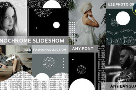 Monochrome Slideshow for DaVinci Resolve 43362089