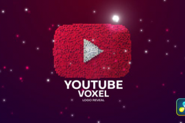 Youtube Voxel Pixel Logo Reveal 51358595