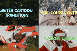 Winter Cartoon Transitions | DaVinci Resolve 42298859