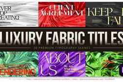Free Download:Luxury Fabric Titles — Elegant Typography with Fabric Textures 59846285