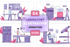 Medical Laboratory Illustration Scene 52609947