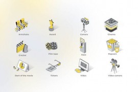 Cinema - Isometric Icons 49870912