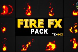 Cartoon Fire Elements | DaVinci Resolve 32628716