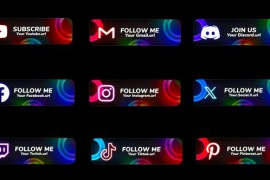 Social Lower Thirds 50289345