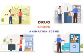 Drug Store Animation Scene 43043897