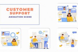All Time Customer Support Animation Scene 43784760