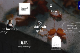 Funeral Titles for After Effects 50726187