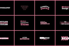 Typography Titles | FCPX & Apple Motion 50268827