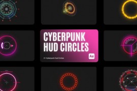 Cyberpunk HUD Circles for After Effects 43641098