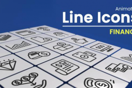 50 Animated Finance Line Icons 50403247