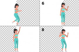 Female Gym Character Animation Pack 44377777