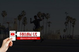 Hand Holding Social Media Titles 50180169