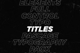 Typography Titles 2.0 | After Effects 47742939