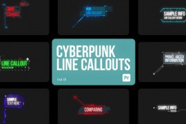 Cyberpunk Line Callouts for Premiere Pro 44958094
