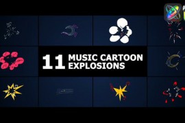 Music Cartoon Explosions | FCPX 52689035