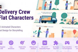 Diverse Delivery Crew - Animated Flat Characters 51621646