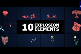 Combined Explosion Elements | After Effects 52238798