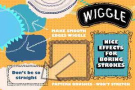 Wiggle Illustrator Vector Brushes