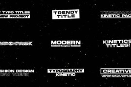 Kinetic Titles 1.0 | After Effects 43422273