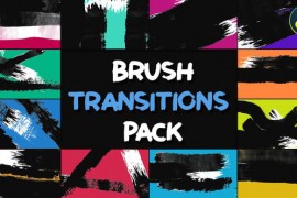 Brush Transition Pack for DaVinci Resolve 43899326
