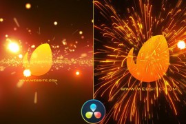 Red Electric Cinematic Logo Revealer - DaVinci Resolve 33161311