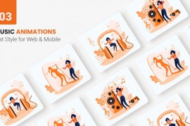 Music App Animations - Flat Concept 46280594