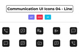 Communication UI Icons 04 - Line 44836916