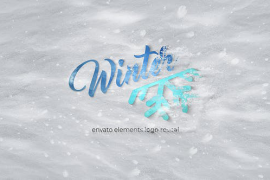 Snow Logo Reveal 49576398