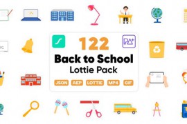 Back to School Lottie Elements 47534651