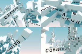 Words Animated With Cubes / Animated Text / Kinetic Typography 18629256