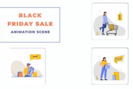Black Friday Sale Animation Scene 43479466