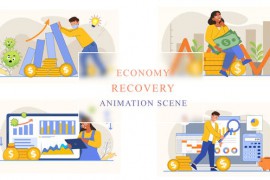 Economy Recovery Animation Scene 43333766