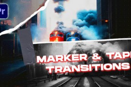 Marker & Tape Transitions VOL. 2 | Premiere Pro 48399731
