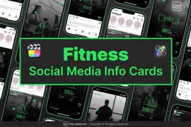 Fitness Social Media Info Cards For Final Cut Pro X 50493156