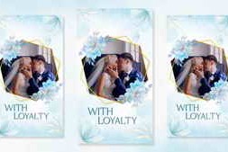 Free Download:Verical Wedding Photo Slideshow 58969351