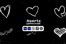 Hearts Animated Stickers 50571444